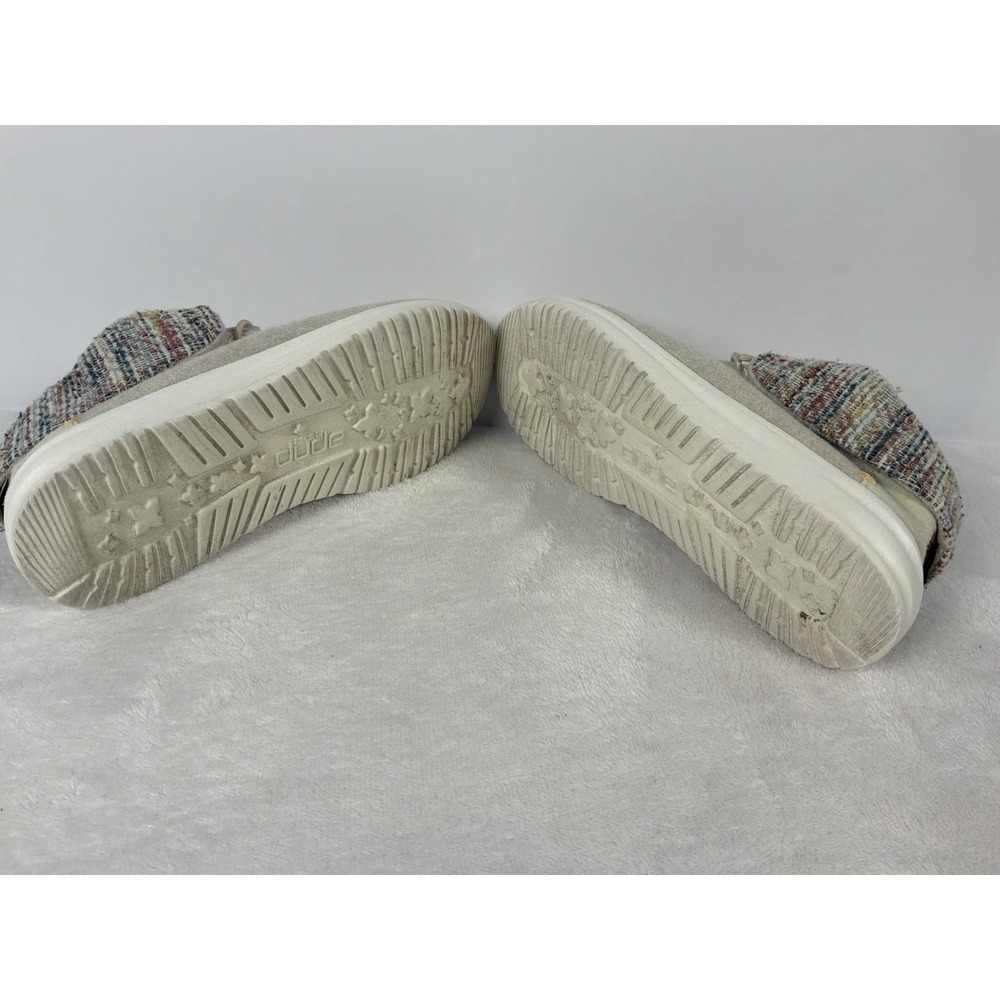 Hey Dude Women's Slip On Loafers Beige Knit Collar Comfort Casual Shoes - Picture 7 of 9